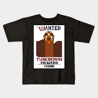 Tube Demon wanted poster ~ The Owl House Kids T-Shirt